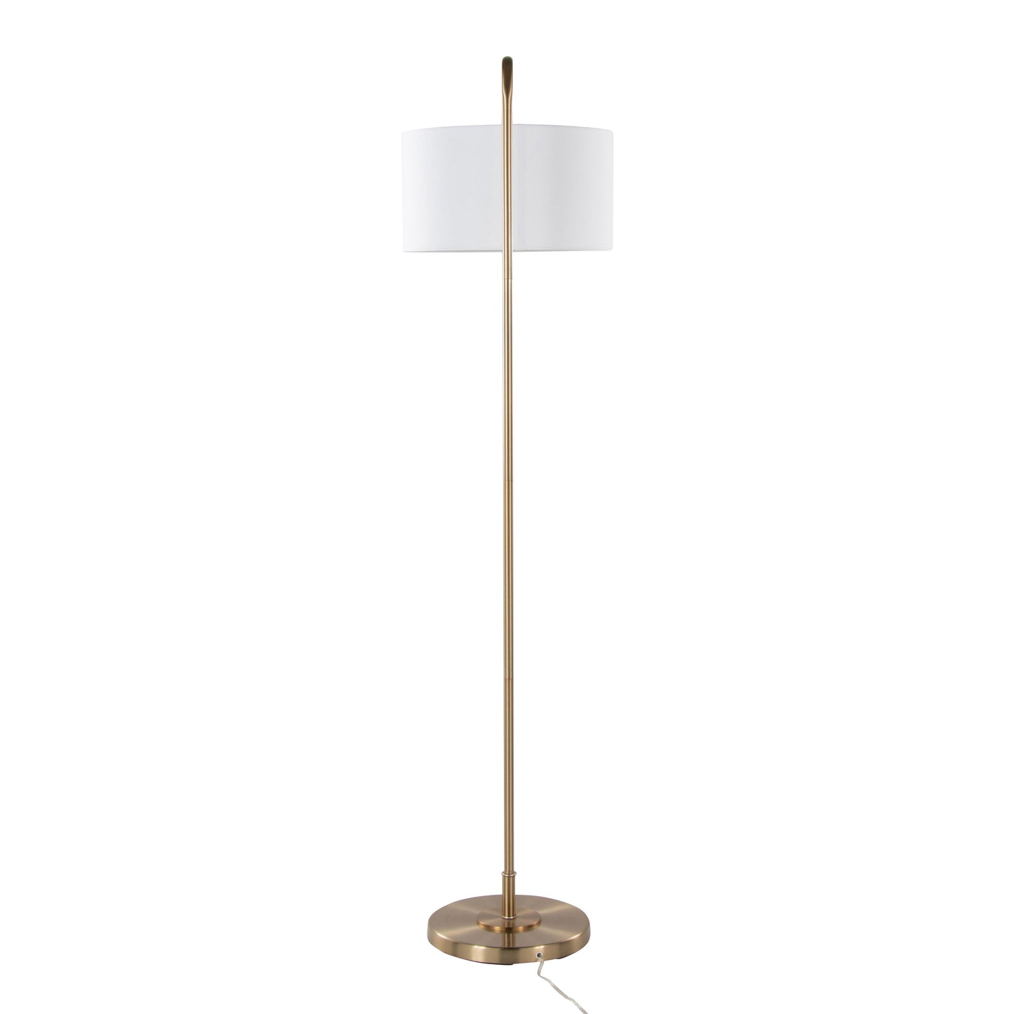 Puck - Contemporary Floor Lamp - Gold / White