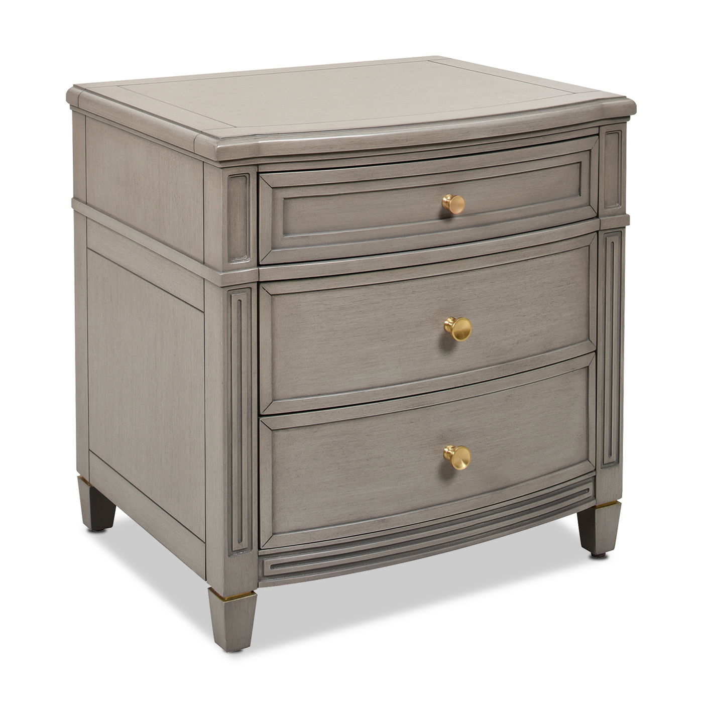 Dauphin - 3 Drawer Accent End Table - Merino White