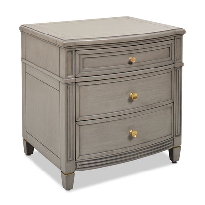 Dauphin - 3 Drawer Accent End Table - Merino White