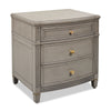 Dauphin - 3 Drawer Accent End Table - Merino White