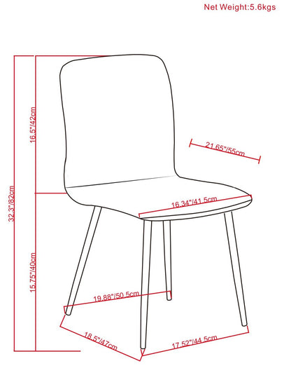Baylor - Dining Chair (Set of 2) - Dark Gray
