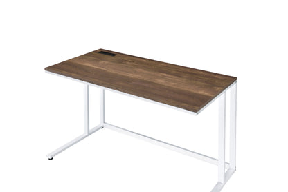 Tyrese - Writing Desk With USB - Walnut / White