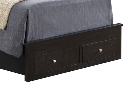 Twin Storage Bed - Black