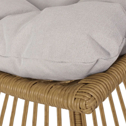 Elaine - Chair & Side Table - Light Brown