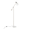 Marcel - Contemporary / Glam Floor Lamp - Nickel / Clear / Frosted