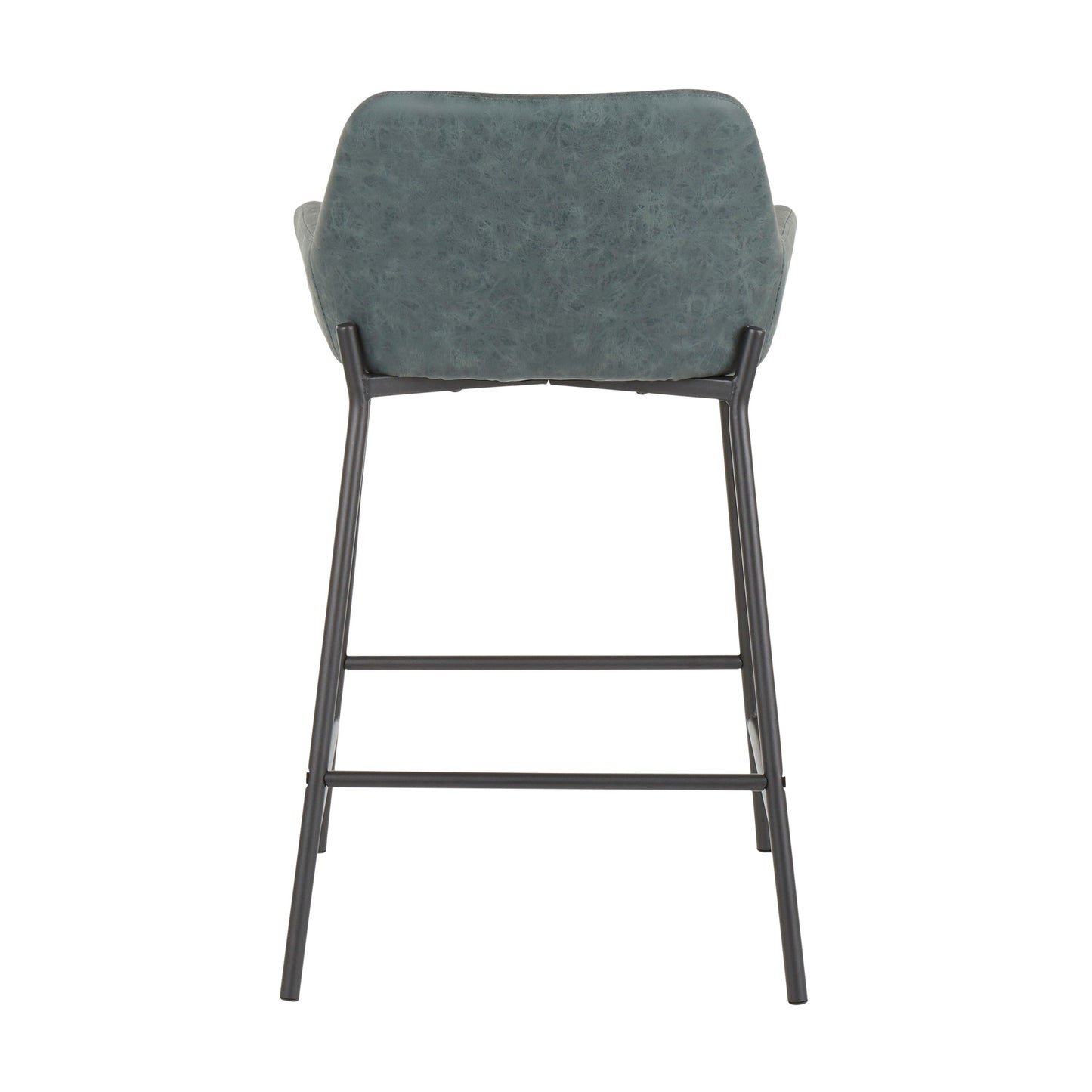 Daniella - Industrial Counter Stool (Set of 2) - Black / Green
