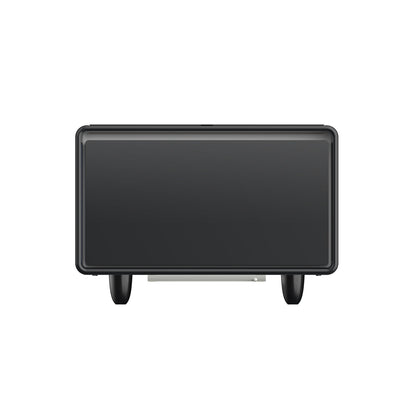 Modern Smart Side Table With Built-In Fridge, Wireless Charging, Temperature Control, Power Socket, USB Ports, Outlet Protection, Induction Light - Black