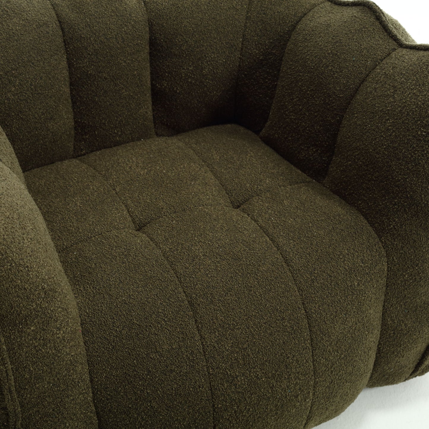Soft Bean Bag Chair With High Resilient Foam (Chips) - Olive Green