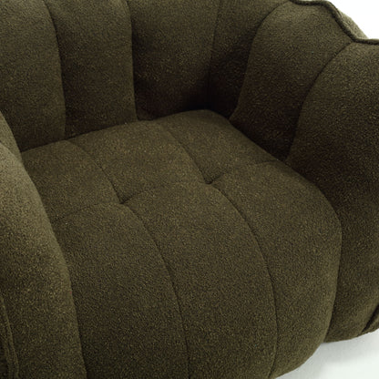 Soft Bean Bag Chair With High Resilient Foam (Chips) - Olive Green