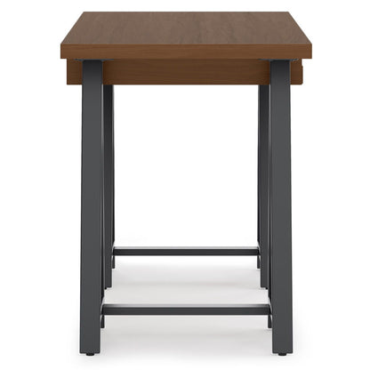 Sawhorse - Solid Walnut Veneer And Small Desk - Dark Brown