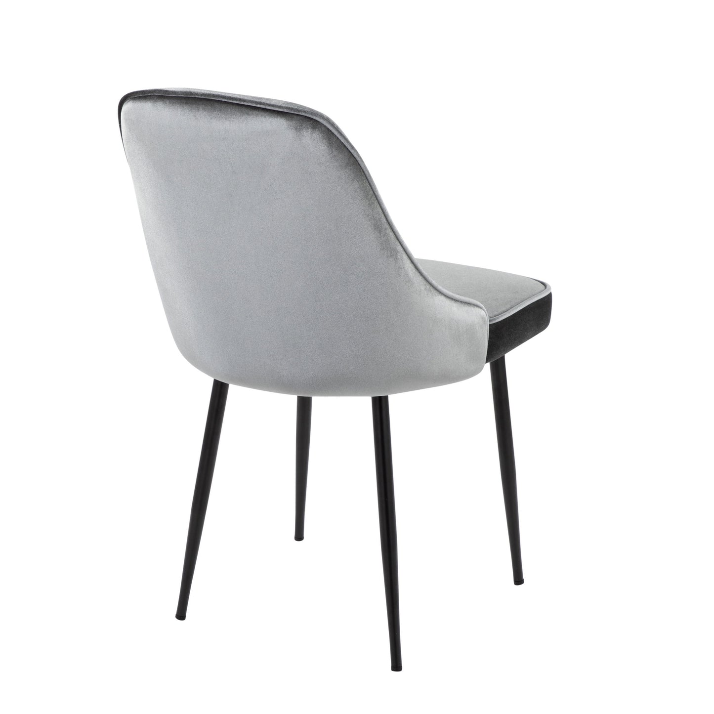Marcel - Contemporary Dining Chair (Set of 2) - Black / Blue