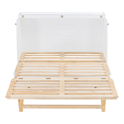 Queen Murphy Elegant Bed With Large Drawers - White