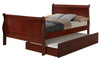 Full Trundle Bed For Comfort Elegant - Cherry