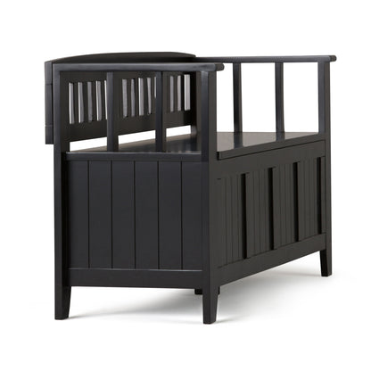 Acadian - Entryway Storage Bench - Black