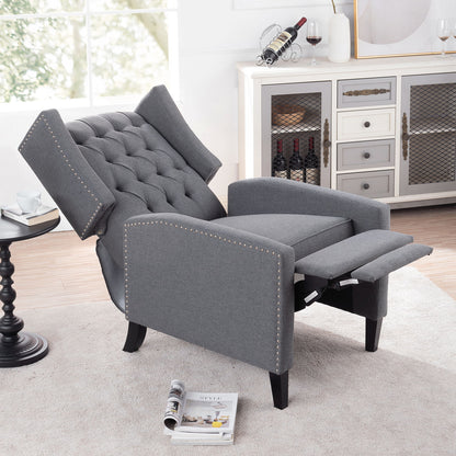 Manual Wing Chair Recliner - Gray