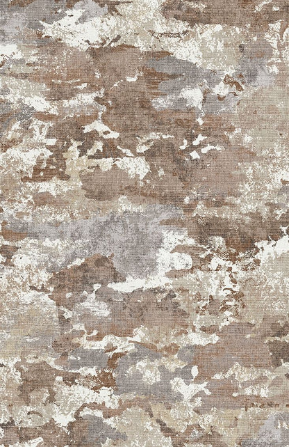 Sphinx - Indoor & Outdoor Washable Non - Slip Accent Rug, Elegant Design - Cream / Brown