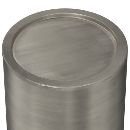 Corbin - Metal Side Table - Antique Silver