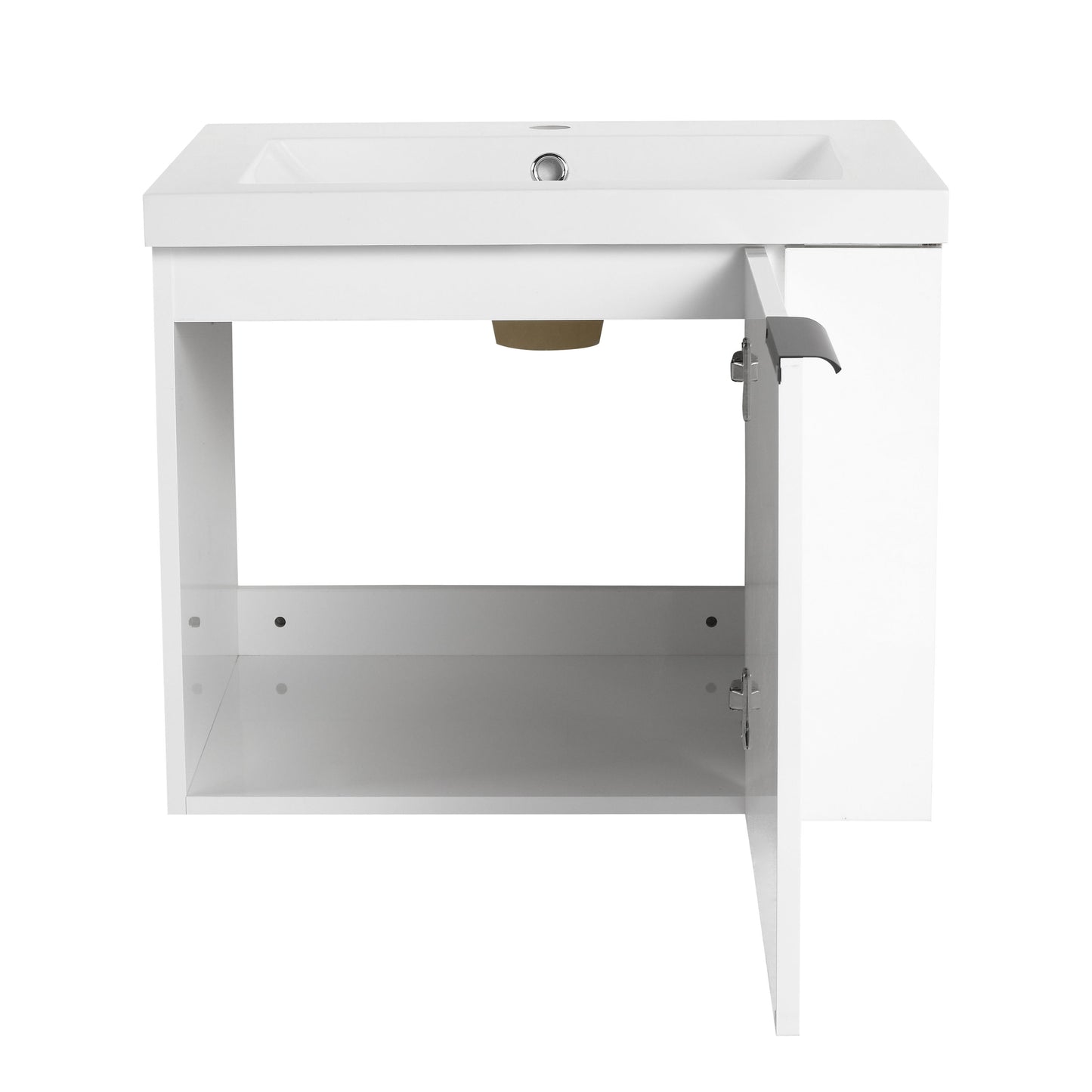 Modern Bathroom Vanity Sink Combo For Small Spaces - White