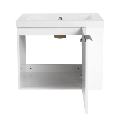 Modern Bathroom Vanity Sink Combo For Small Spaces - White