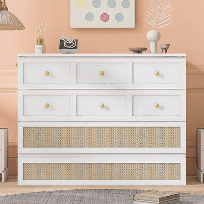 Queen Murphy Elegant Bed With Large Drawers - White