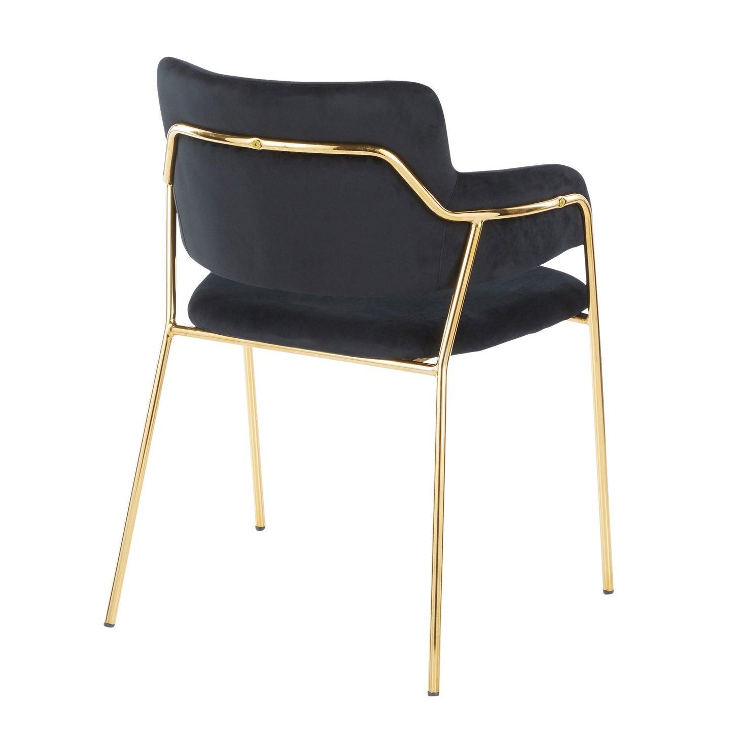 Napoli - Contemporary Chair (Set of 2) - Gold / Black