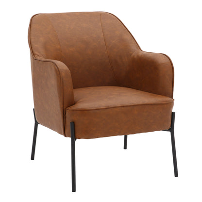 Daniella - Contemporary Chair - Black / Camel