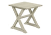 Accent End Table, Square, Transitional - White