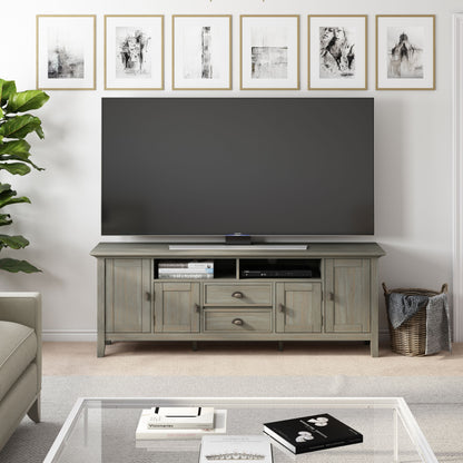 Redmond - TV Media Stand - Distressed Gray