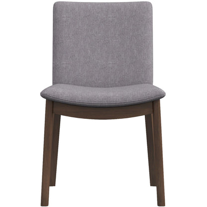 Laura - Mid-Century Modern Solid Wood Dining Chair (Set of 2) - Gray