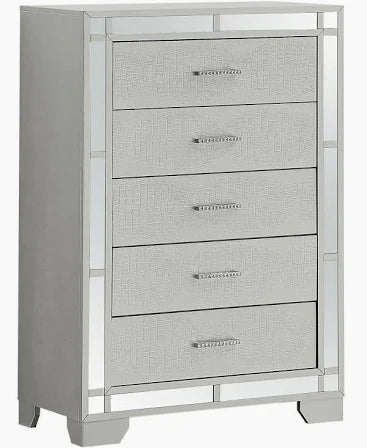 Madison - Chest - Silver Champagne